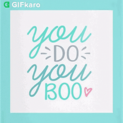 Card Saying You Do You Boo
