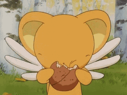 Cardcaptor Sakura Keroberos Eating Food GIF