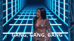 Cardi B Gang GIF