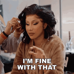 Cardi B I'm Fine With That GIF