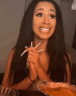 Cardi B Shocked Look GIF
