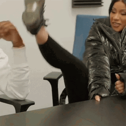Cardi B Smash The Table GIF