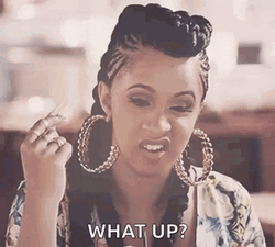 Cardi B Whats Up GIF