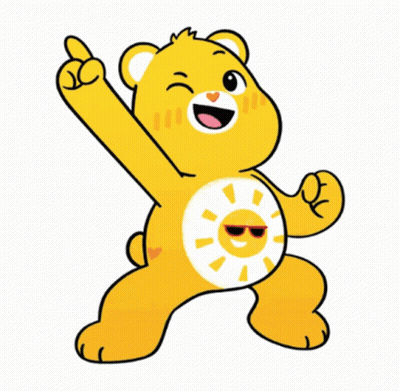 Care Bear Dancing With Sun On Belly GIF