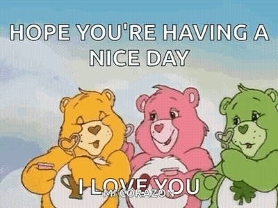 Care Bear Reading Book In Magic Universe GIF