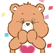 Care Bear With Heart Sticker