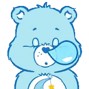 Care Bear With Moon And Star Sticker