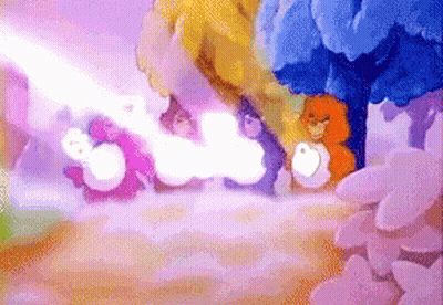 Care Bears Standing In Forest GIF