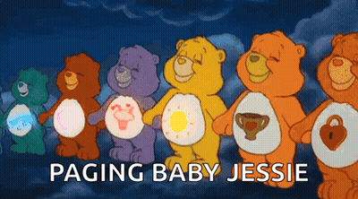 Care Bears Standing Together Paging Baby Jessie GIF