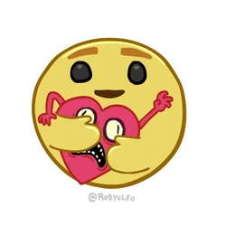 Care Emoji Hug Emoji A Red Heart GIF