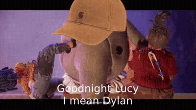 Carhartt Hat On Stuffed Elephant GIF