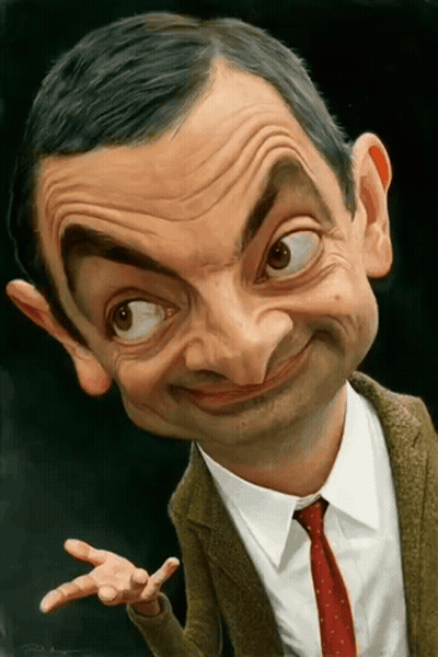 Caricature Of Man With Big Nose GIF