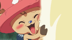 Caring Chopper Hugging GIF