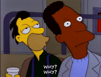 Carl Carlson Asks Why Why GIF