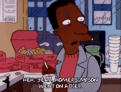 Carl Carlson Yeah Homer Simpson On Diet GIF