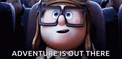 Carl Fredricksen Up Adventure GIF