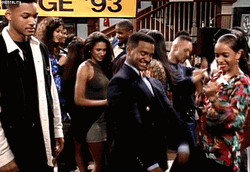 Carlton Dancing In Crowd GIF