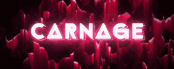 Carnage Neon Pink Text Animation GIF