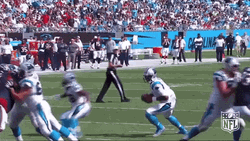 Carolina Panthers Cam Newton Back Flip GIF