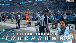 Carolina Panthers Chuba Hubbard Touchdown GIF