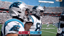 Carolina Panthers Chuba Hubbard With Teammates GIF