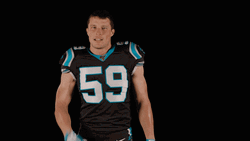 Carolina Panthers Luke Kuechly Pointing Forward GIF