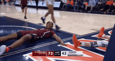 Carolina Vs Auburn Basketball Game GIF