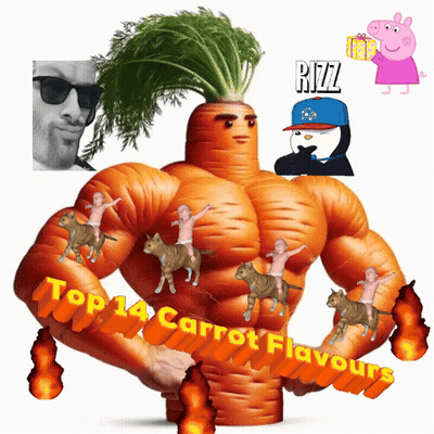 Carrot With Top 14 Carrot Flavours GIF