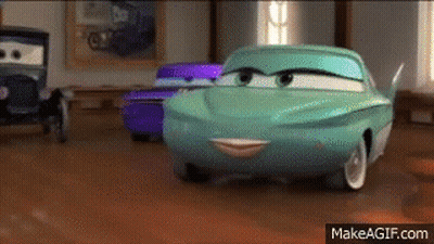Cars Car Smiling In Living Room GIF