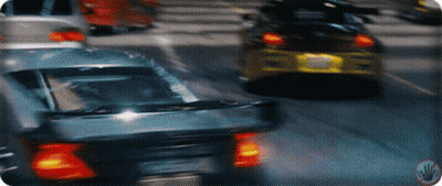 Cars Driving On Street With License Plate AA GIF