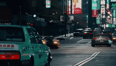 Cars Driving With License Plate Saying AA GIF