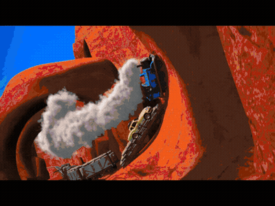 Cars Going Down A Hill GIF