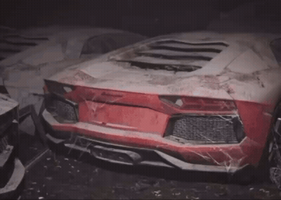 Cars Parked Next To Each Other GIF