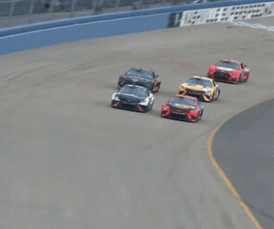 Cars Racing On Track GIF