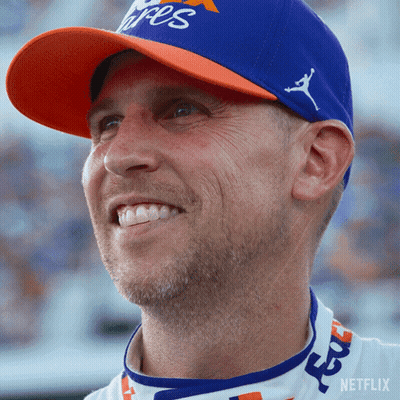 Cars Racing On Track With Ford Sticker GIF