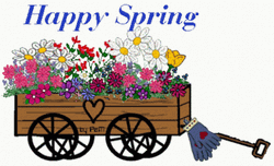 Cart Full Of Flowers Happy Spring GIF