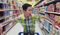 Cart Riding Kid Feels Flying Walmart Funny GIF