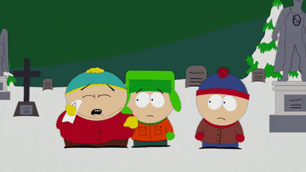 Cartman Licking Tears In The Cemetery GIF
