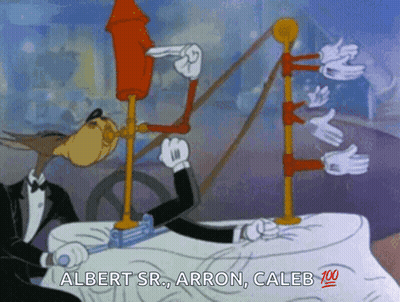 Cartoon Albert Sr. Arron And Caleb GIF