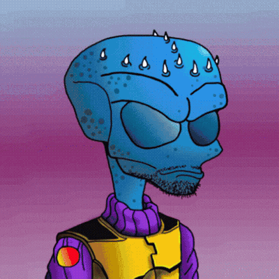 Cartoon Alien With Beard GIF