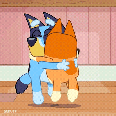 Cartoon Animals Hugging Seduff GIF