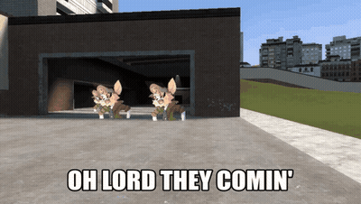 Cartoon Animals Saying Oh Lord They Coming GIF