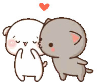 Cartoon Animals With Heart Sticker