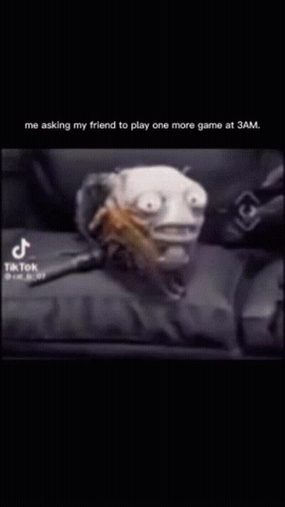Cartoon Asking Friend To Play Game At 3Am GIF