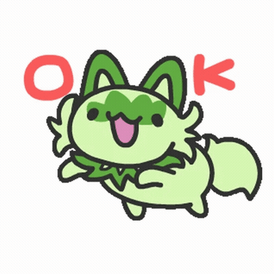 Cartoon Axolotl With Green Mask Flying Saying Ok GIF
