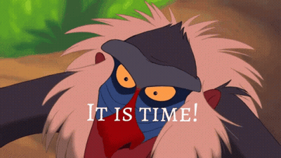 Cartoon Baboon Saying It Is Time GIF