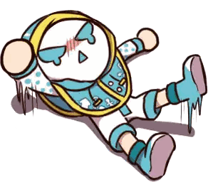 Cartoon Baby With Bib Sticker