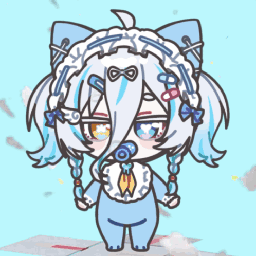 Cartoon Baby With Pacifier GIF