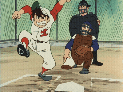 Cartoon Baseball Player With Letter H GIF