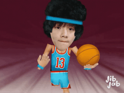 Cartoon Basketball Player Number 13 GIF